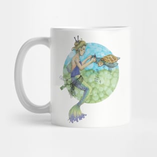 Mermaid and Sea Turtle Mug